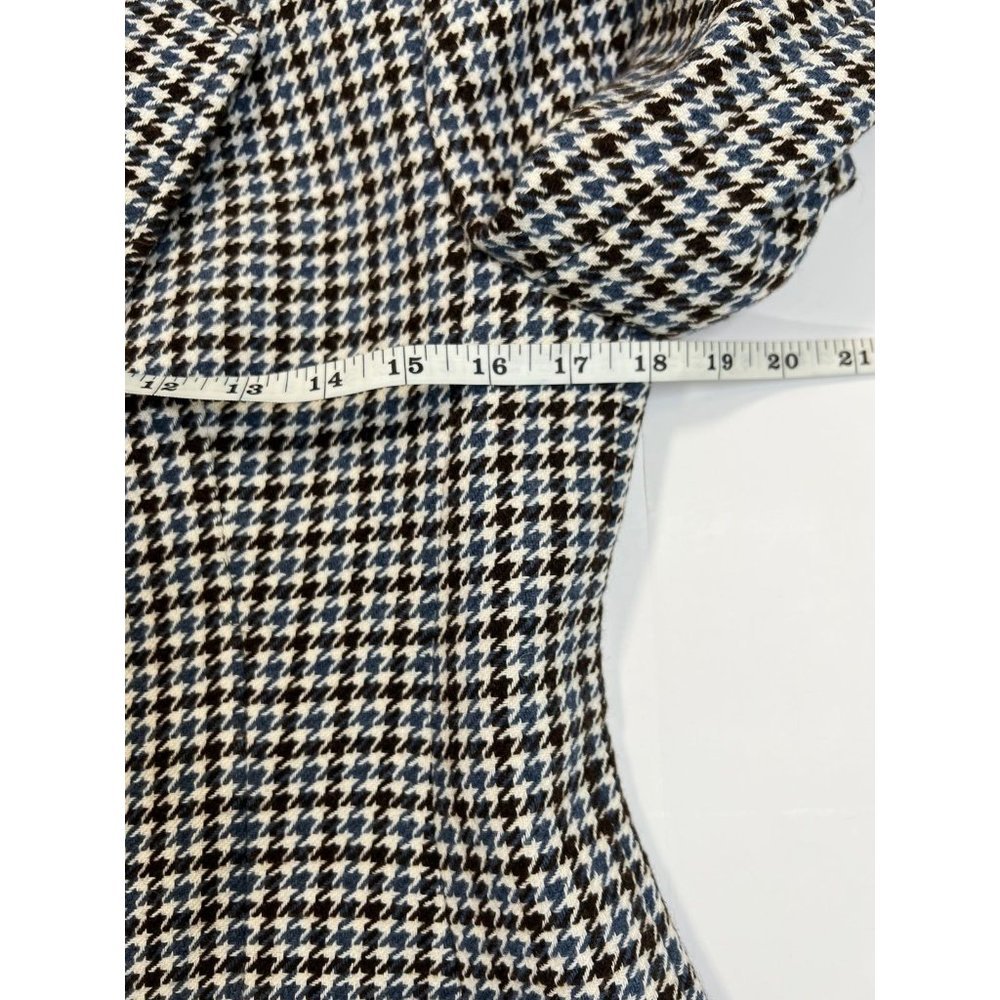 Kate Spade French Cream Pop Houndstooth Blazer Jacket Size 4 - Picture 11 of 12
